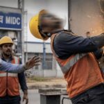 रांजणगाव MIDC मध्ये विजेच्या धक्क्याची गंभीर घटना; ठेकेदाराच्या हलगर्जीपणामुळे कामगाराचा जीव धोक्यात…?