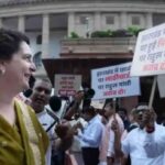 संसद परिसरात प्रियंका गांधी आणि भाजप खासदार आमनेसामने;