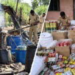 शिरूर तालुक्यात अवैध धंद्यांवर पोलिसांचा छापा; एका गावात हातभट्टी उध्वस्त तर दुसरीकडे गुटखा जप्त…